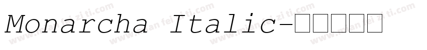 Monarcha Italic字体转换